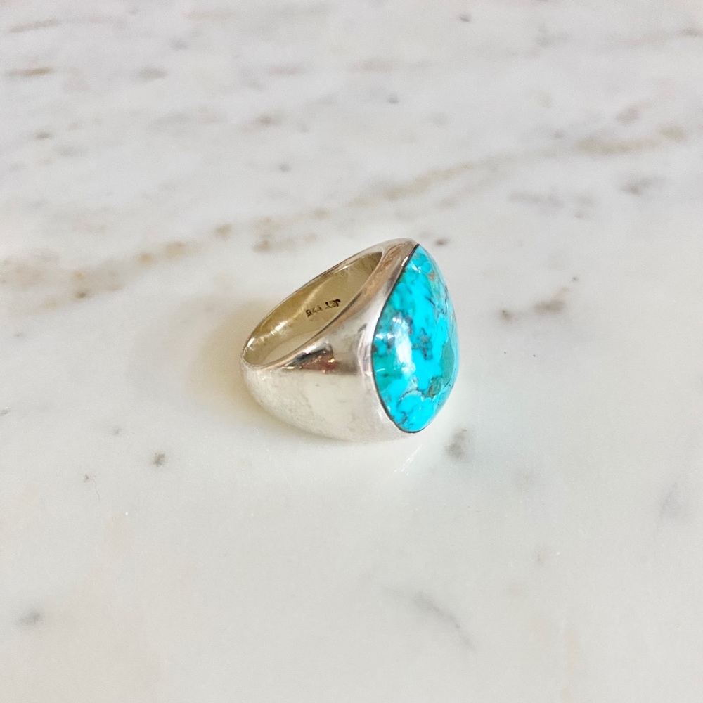 Mexican Turquoise Ring - Picture 3 of 3